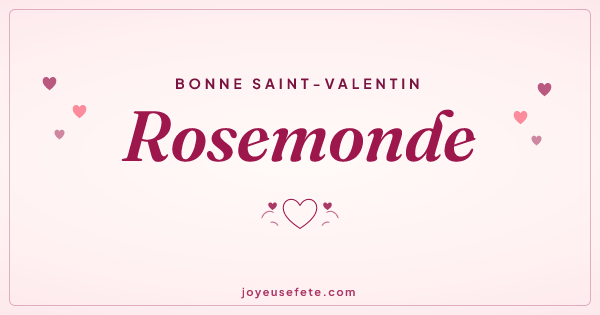 Image « Bonne Saint-Valentin Rosemonde » au format large