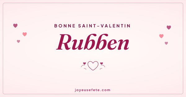 Image « Bonne Saint-Valentin Rubben » au format large