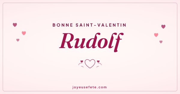 Image « Bonne Saint-Valentin Rudolf » au format large