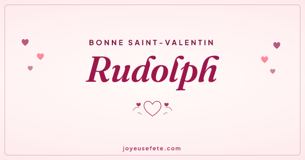 Image « Bonne Saint-Valentin Rudolph » au format large