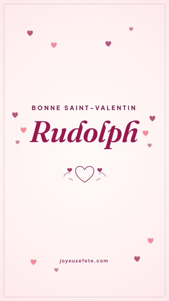 Image « Bonne Saint-Valentin Rudolph » au format story