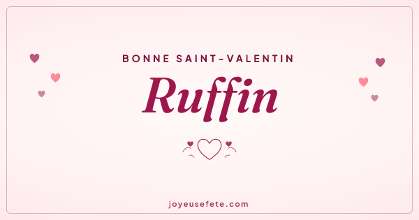 Image « Bonne Saint-Valentin Ruffin » au format large