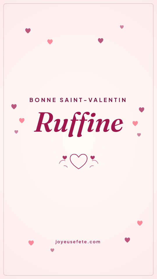 Image « Bonne Saint-Valentin Ruffine » au format story