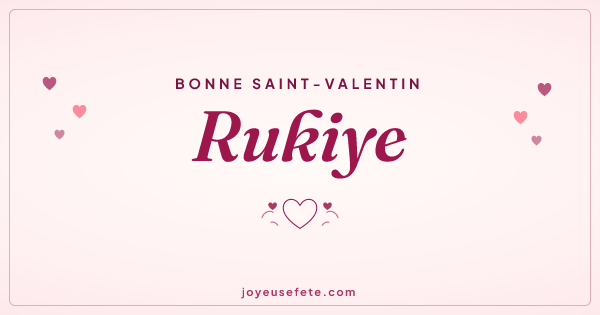 Image « Bonne Saint-Valentin Rukiye » au format large