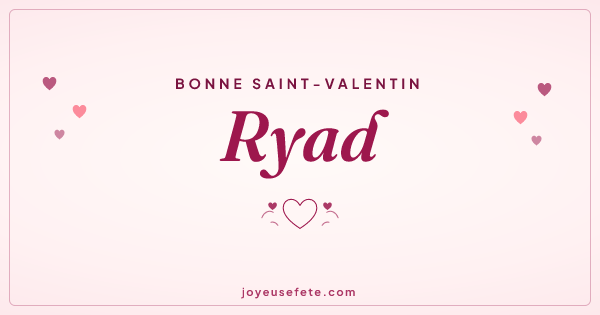Image « Bonne Saint-Valentin Ryad » au format large
