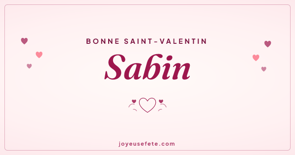 Image « Bonne Saint-Valentin Sabin » au format large