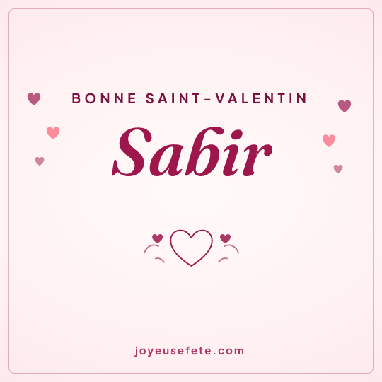 Image carrée « Bonne Saint-Valentin Sabir » pour WhatsApp