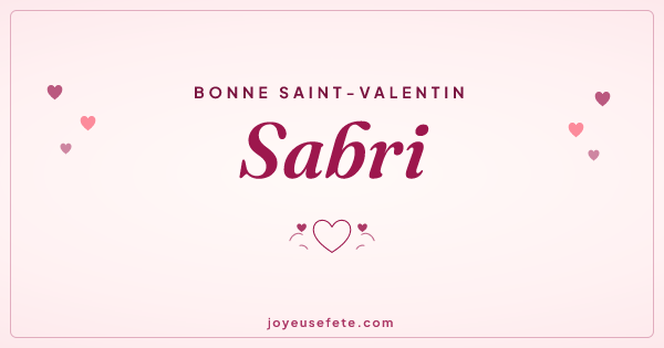 Image « Bonne Saint-Valentin Sabri » au format large