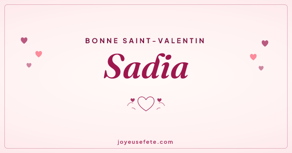 Image « Bonne Saint-Valentin Sadia » au format large