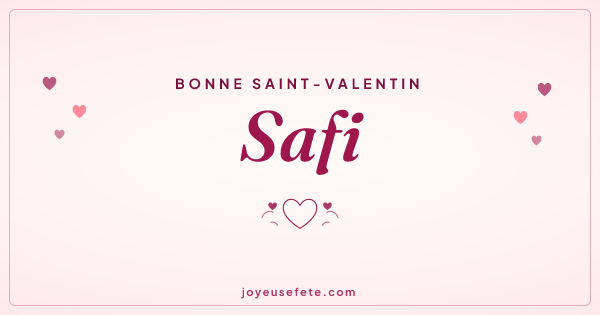 Image « Bonne Saint-Valentin Safi » au format large