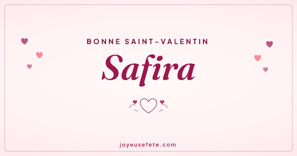 Image « Bonne Saint-Valentin Safira » au format large