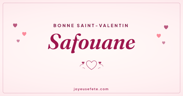 Image « Bonne Saint-Valentin Safouane » au format large
