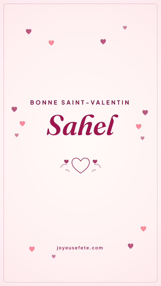 Image « Bonne Saint-Valentin Sahel » au format story