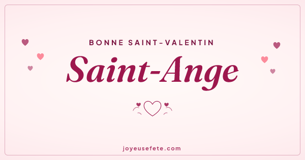 Image « Bonne Saint-Valentin Saint-Ange » au format large