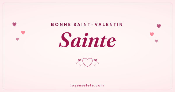 Image « Bonne Saint-Valentin Sainte » au format large