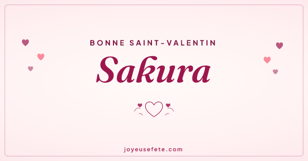 Image « Bonne Saint-Valentin Sakura » au format large