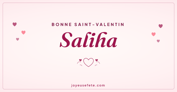 Image « Bonne Saint-Valentin Saliha » au format large