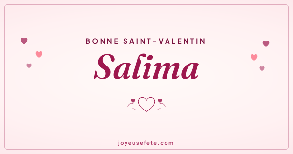 Image « Bonne Saint-Valentin Salima » au format large