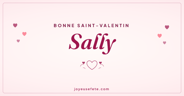 Image « Bonne Saint-Valentin Sally » au format large