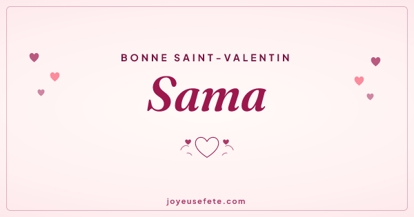 Image « Bonne Saint-Valentin Sama » au format large