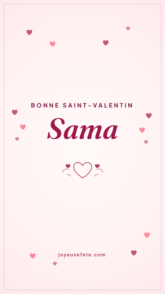 Image « Bonne Saint-Valentin Sama » au format story