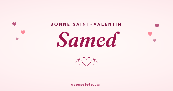 Image « Bonne Saint-Valentin Samed » au format large