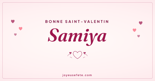 Image « Bonne Saint-Valentin Samiya » au format large