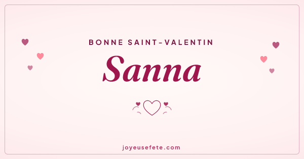 Image « Bonne Saint-Valentin Sanna » au format large