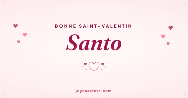 Image « Bonne Saint-Valentin Santo » au format large