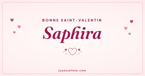 Image « Bonne Saint-Valentin Saphira » au format large