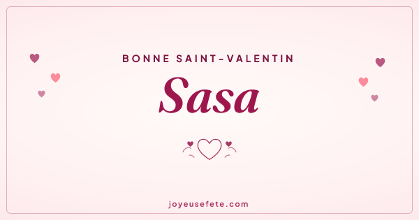 Image « Bonne Saint-Valentin Sasa » au format large