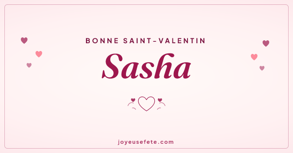 Image « Bonne Saint-Valentin Sasha » au format large
