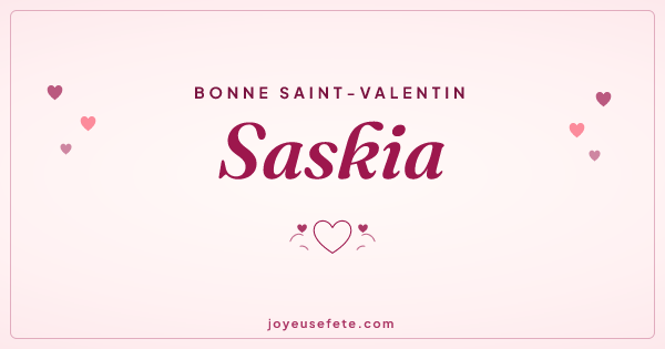 Image « Bonne Saint-Valentin Saskia » au format large