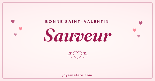 Image « Bonne Saint-Valentin Sauveur » au format large
