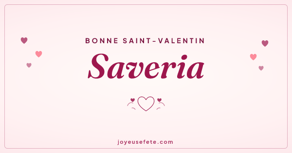Image « Bonne Saint-Valentin Saveria » au format large