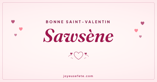 Image « Bonne Saint-Valentin Sawsène » au format large