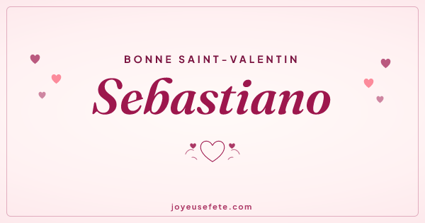 Image « Bonne Saint-Valentin Sebastiano » au format large