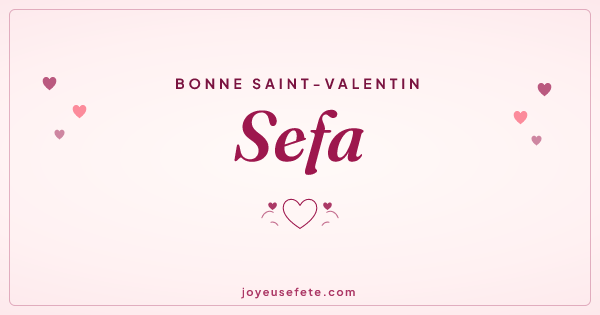 Image « Bonne Saint-Valentin Sefa » au format large