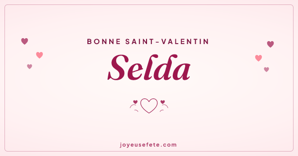 Image « Bonne Saint-Valentin Selda » au format large