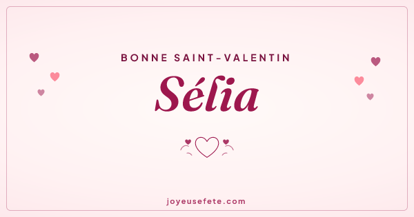 Image « Bonne Saint-Valentin Sélia » au format large