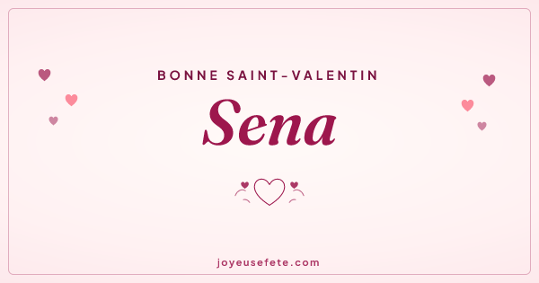 Image « Bonne Saint-Valentin Sena » au format large