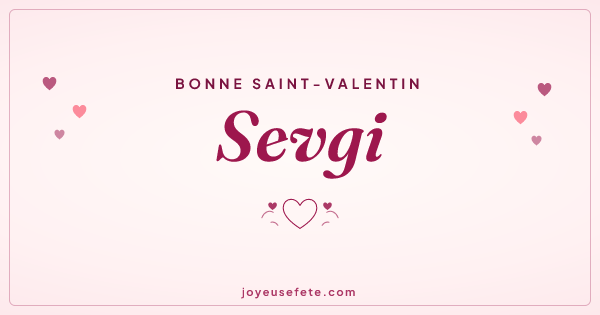 Image « Bonne Saint-Valentin Sevgi » au format large