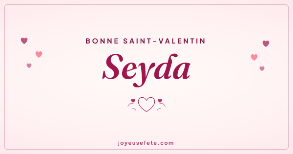 Image « Bonne Saint-Valentin Seyda » au format large