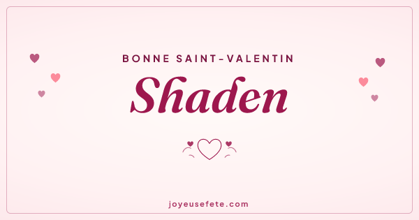 Image « Bonne Saint-Valentin Shaden » au format large