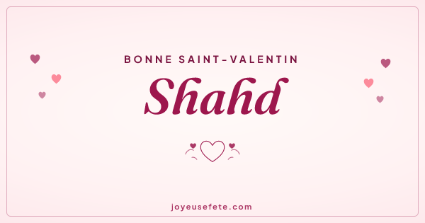 Image « Bonne Saint-Valentin Shahd » au format large