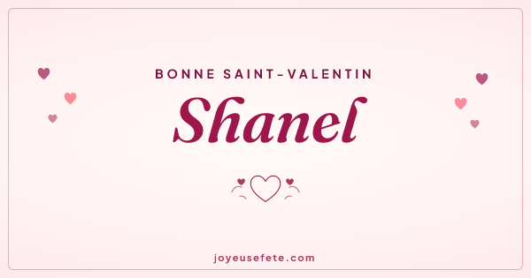 Image « Bonne Saint-Valentin Shanel » au format large