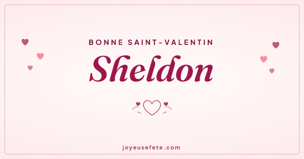 Image « Bonne Saint-Valentin Sheldon » au format large