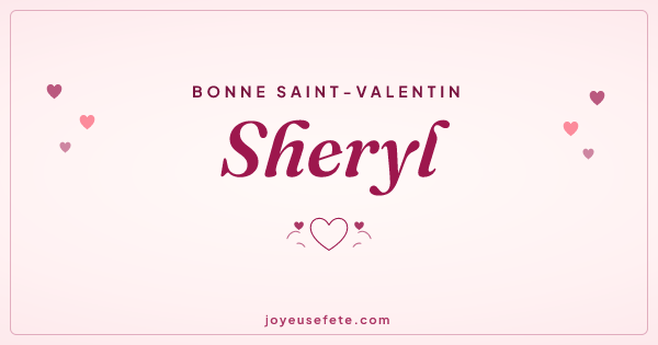 Image « Bonne Saint-Valentin Sheryl » au format large