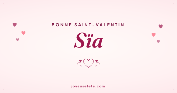 Image « Bonne Saint-Valentin Sïa » au format large