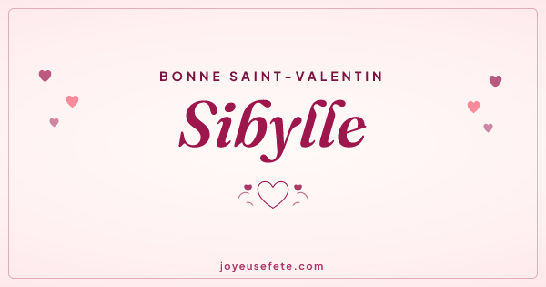 Image « Bonne Saint-Valentin Sibylle » au format large